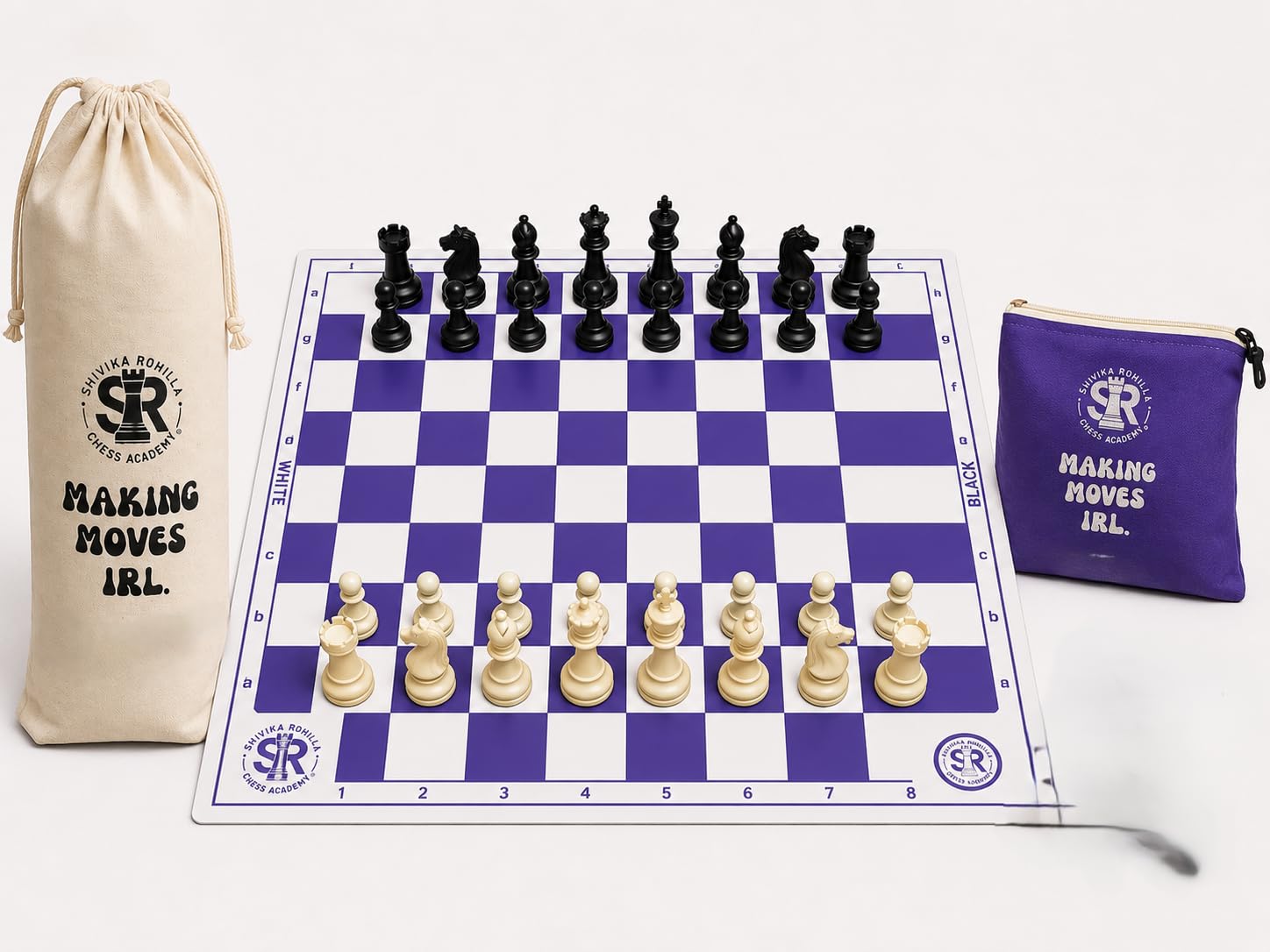 Buy SRCA 18 * 18 Inch Roll-up Vinyl Tournament Chess Set with